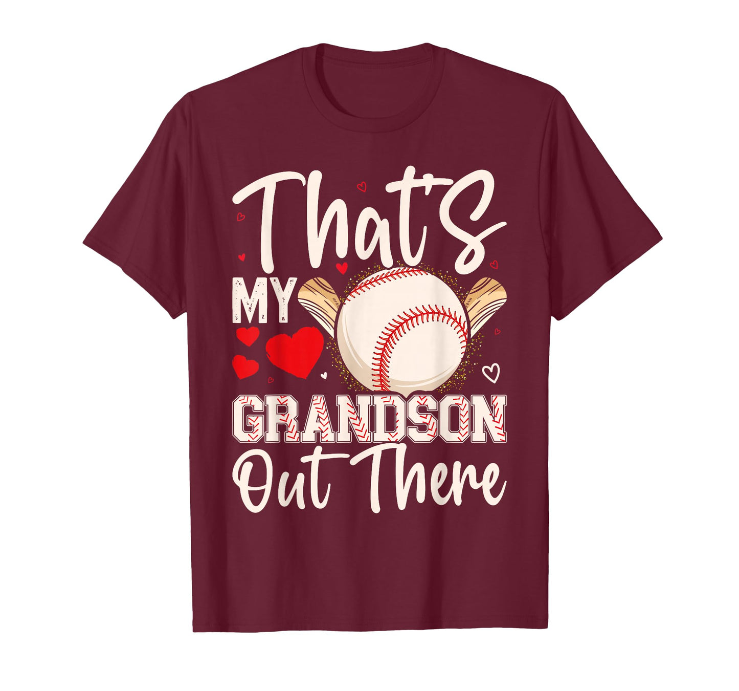 That's My Grandson Out There Baseball Grandma Mother's Day T-Shirt