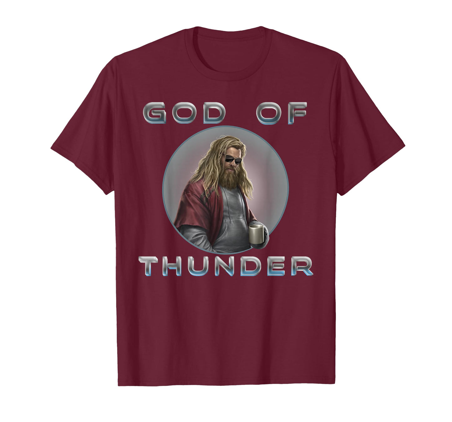 Marvel Avengers: Endgame Thor God Of Thunder Circle Portrait T-Shirt