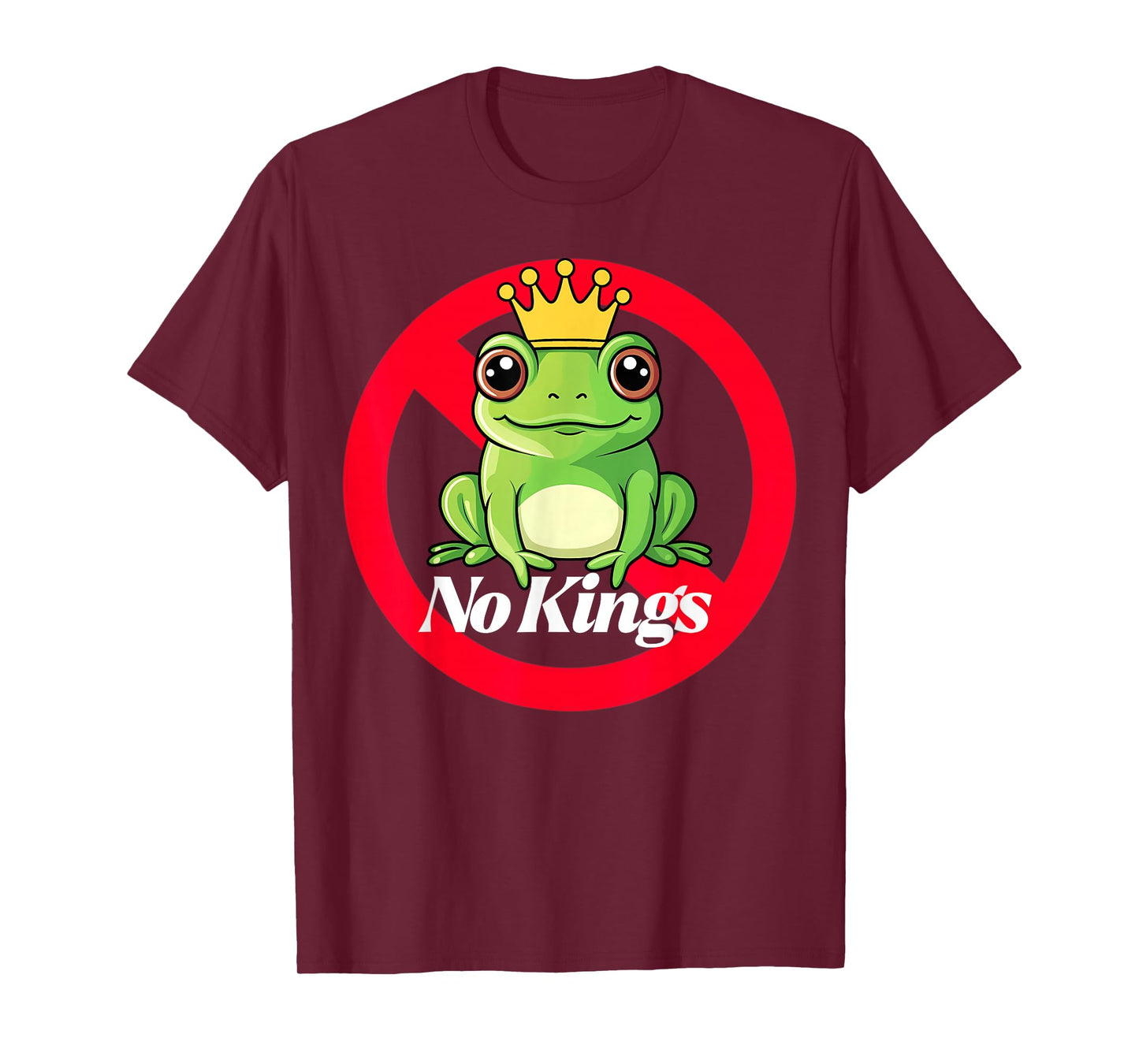 No Kings T Product Portland Frog Tee Fun Casual Wear T-Shirt