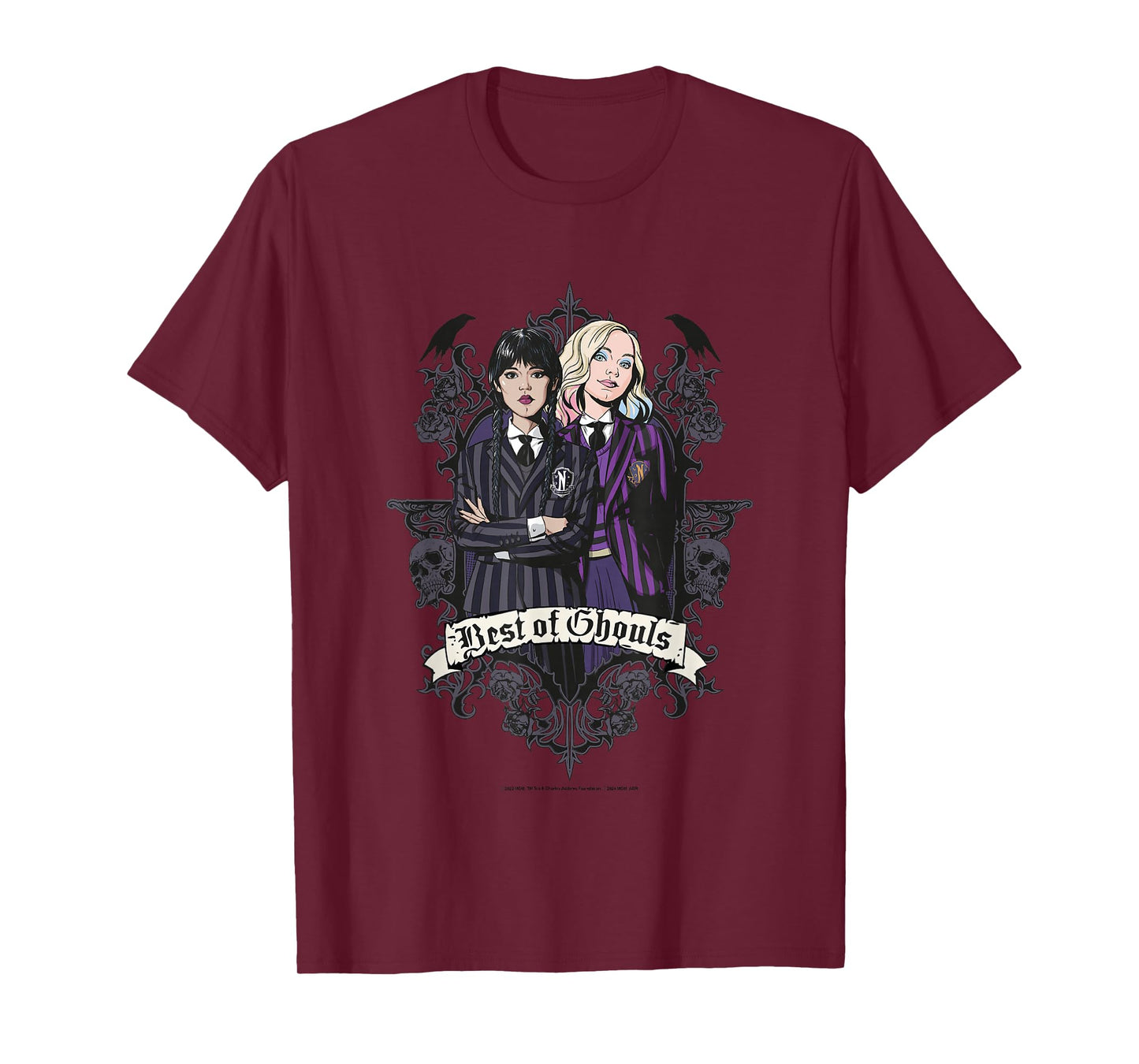 Wednesday Best Of Ghouls Wednesday & Enid T-Shirt