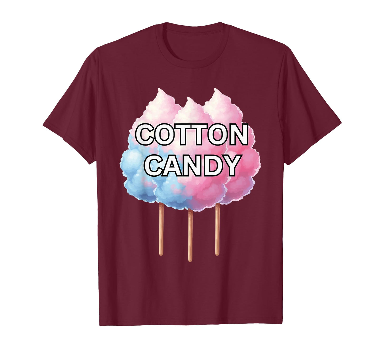 Cotton Candy Pink and Blue On A Stick T-Shirt