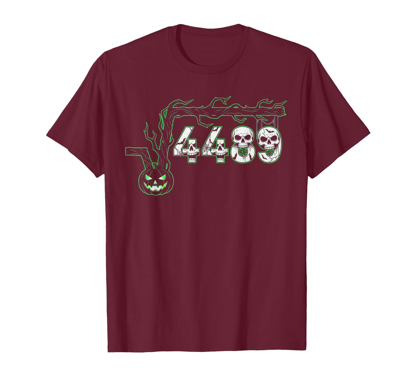 67 Root Six Seven 6 7 Meme Funny Halloween Pumpkin Spooky T-Shirt