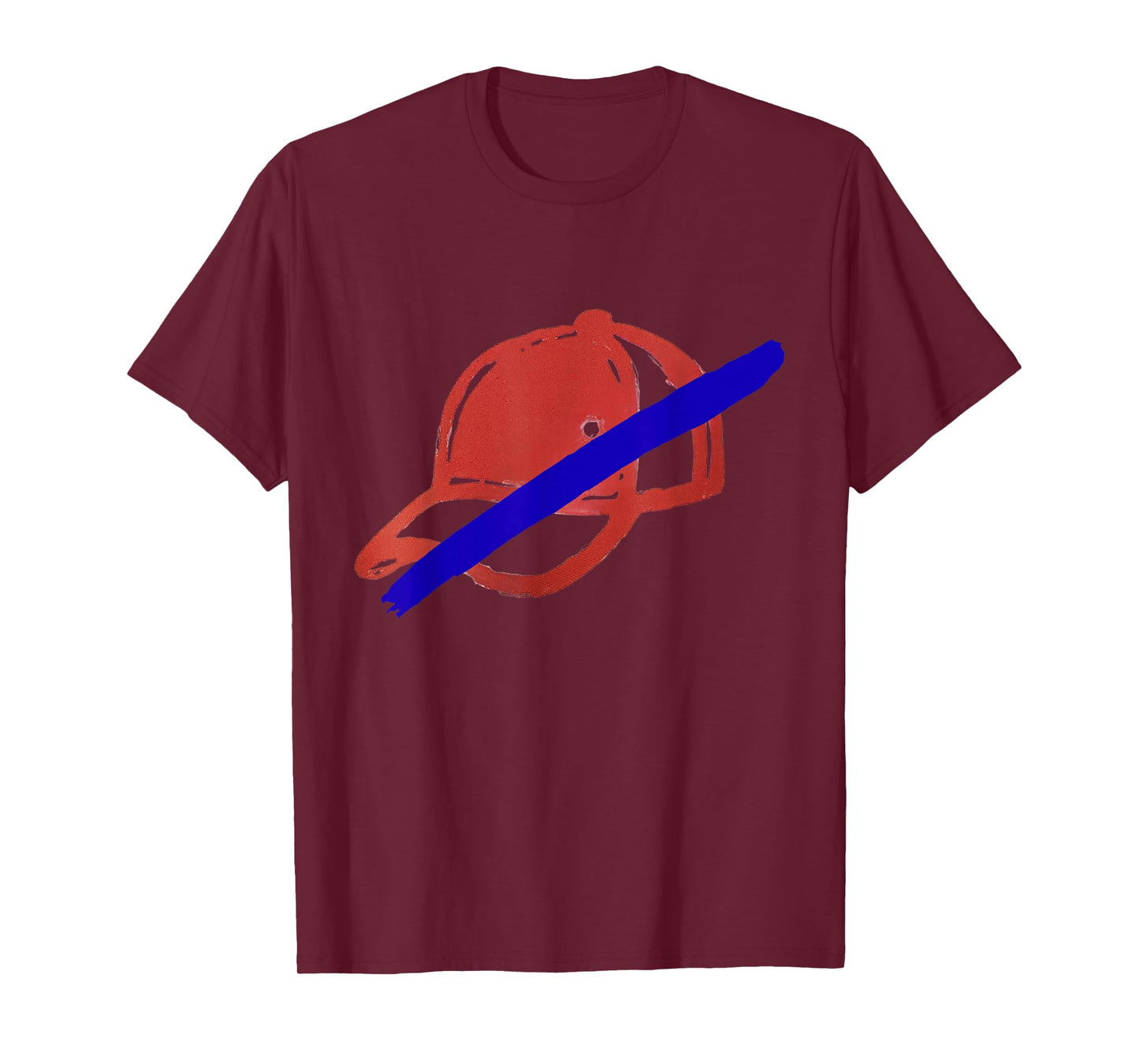 No Kings T Shirt, Red Hat with Blue Line T Shirt T-Shirt