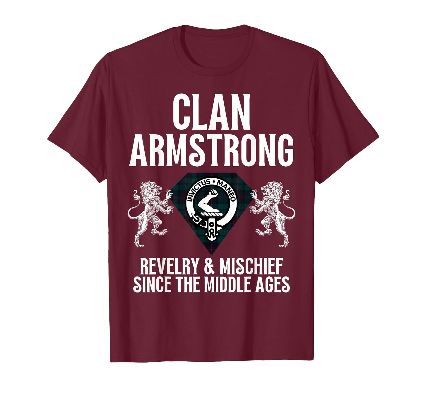 Armstrong Clan Scottish Name Coat Of Arms Tartan Family T-Shirt