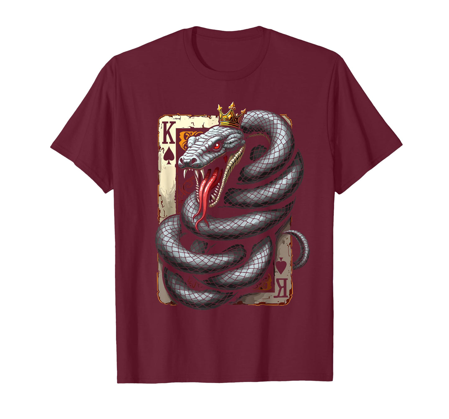 King Of Spades Snake Poker Casino Card Game T-Shirt