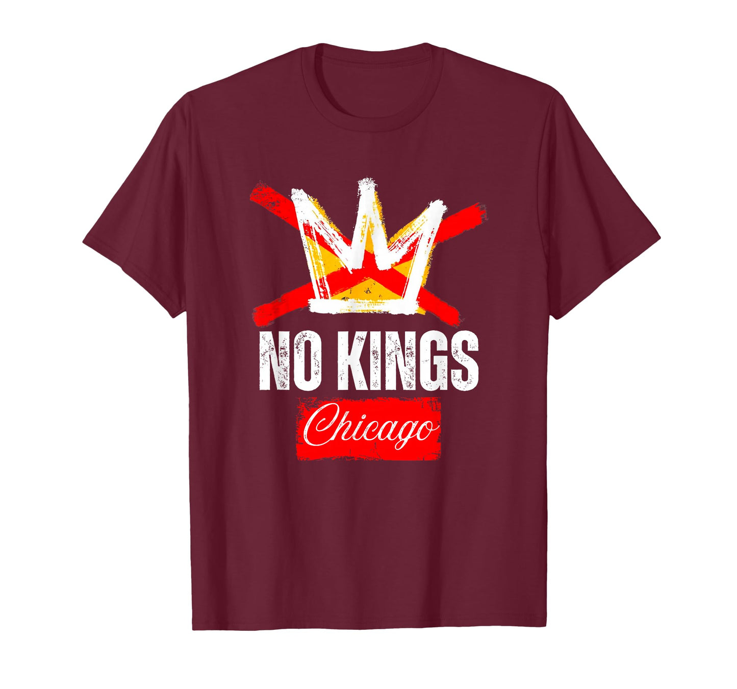 Chicago No Kings Patriotic No Kings 2025 Activist T-Shirt