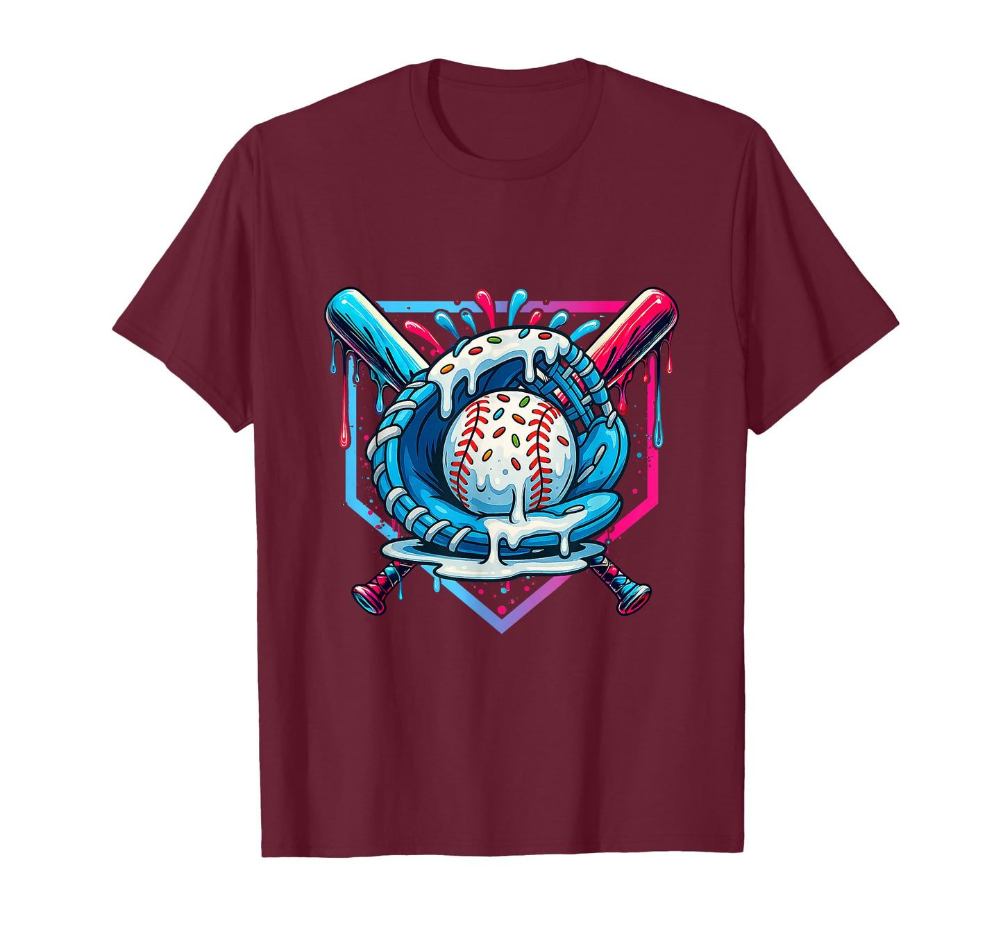 Baseball Lifestyle 101 Apparel Youth Baseball Drip Icecream T-Shirt