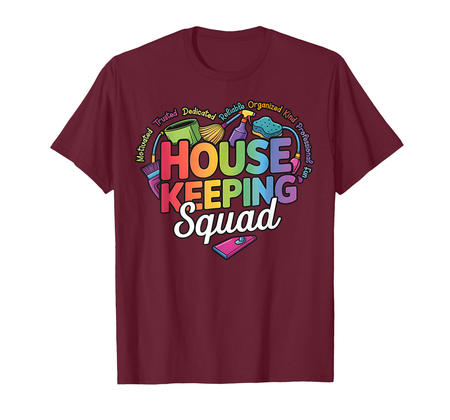 Housekeeping Squad Team Cleaning Crew Environmental Services T-Shirt