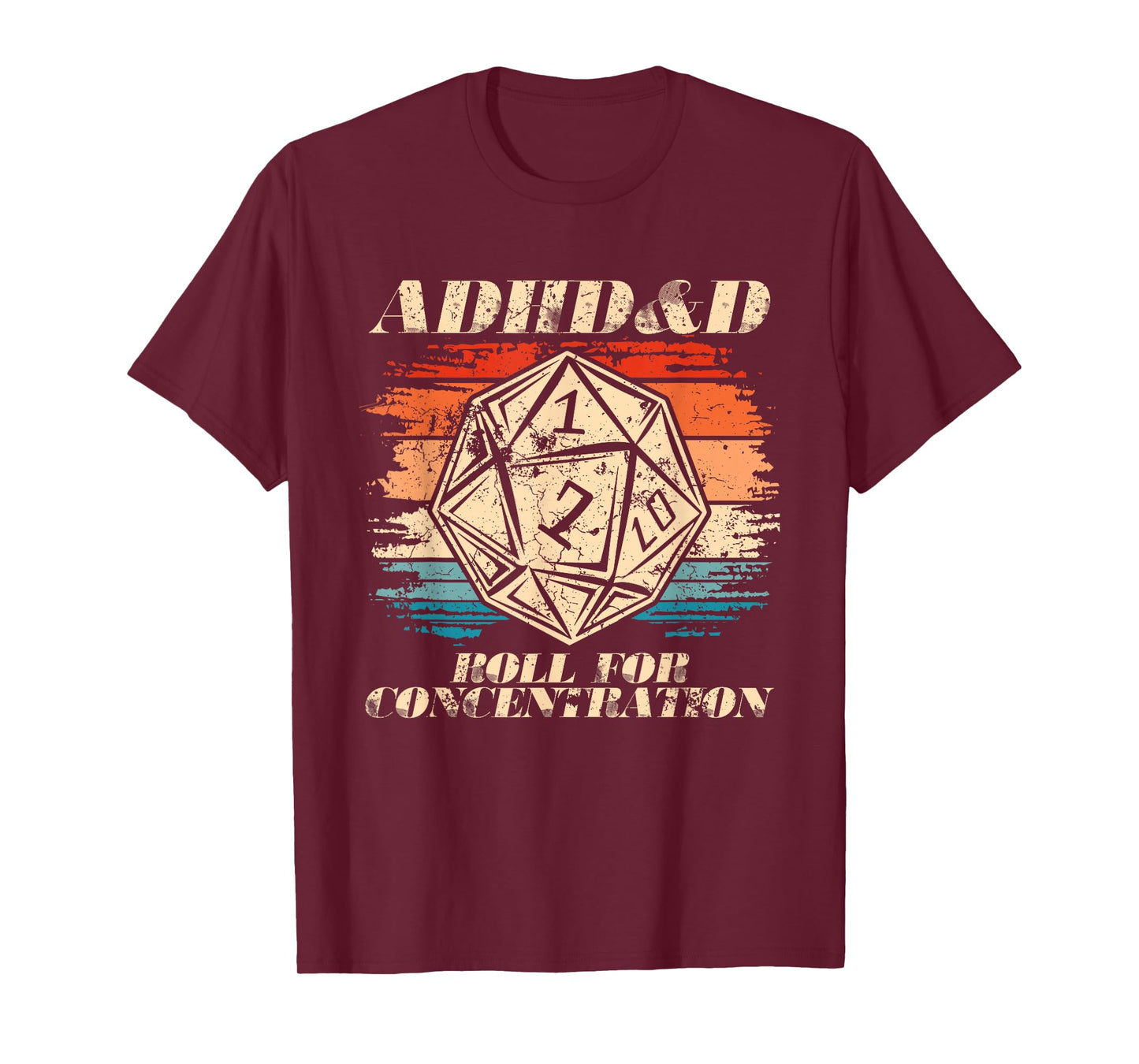 Roll For Concentration Embrace Neurodiversity ADHD&D Men T-Shirt