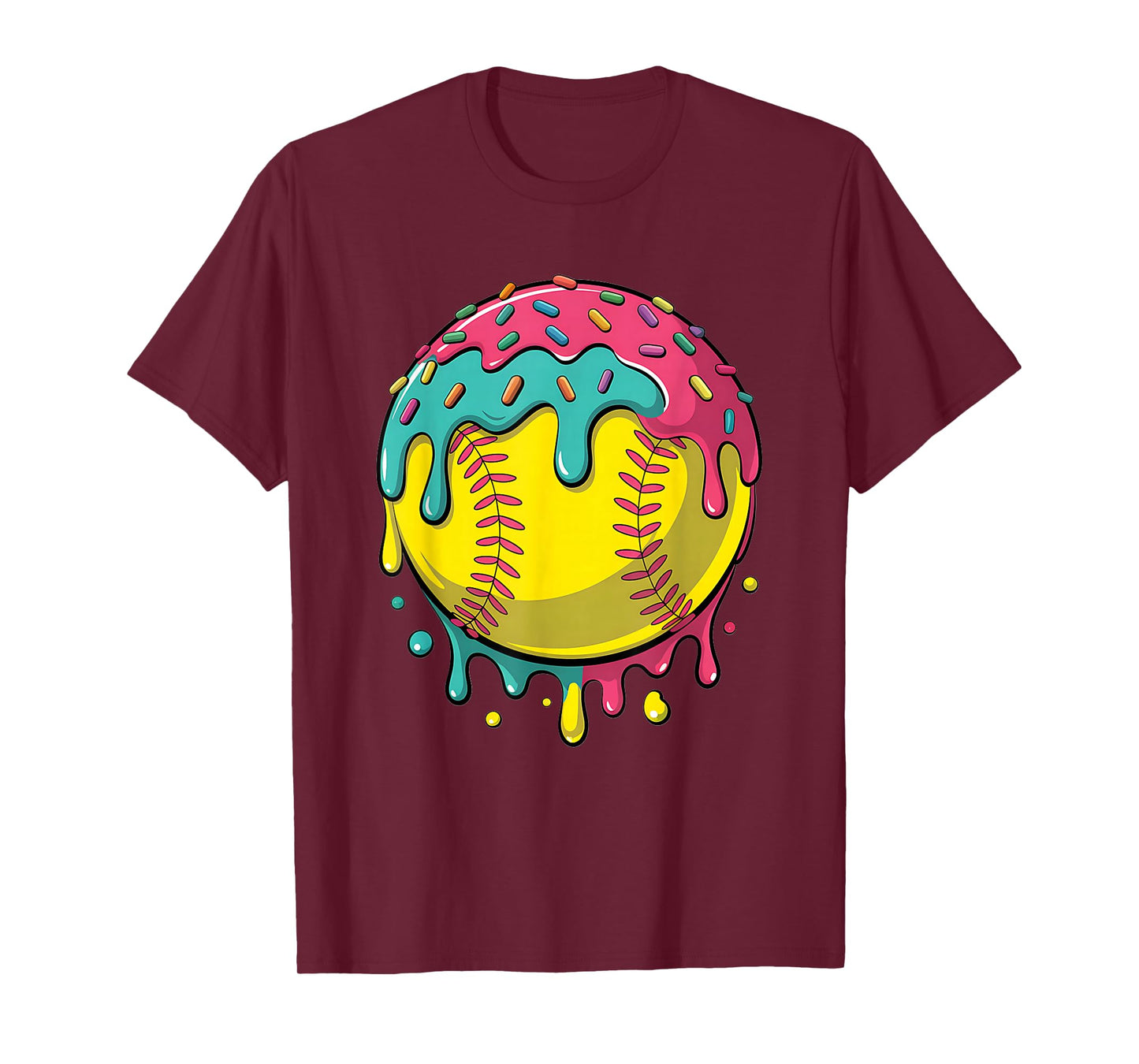 Softball Shirt Teen Girls Softball Stuff Softball Drip Girls T-Shirt