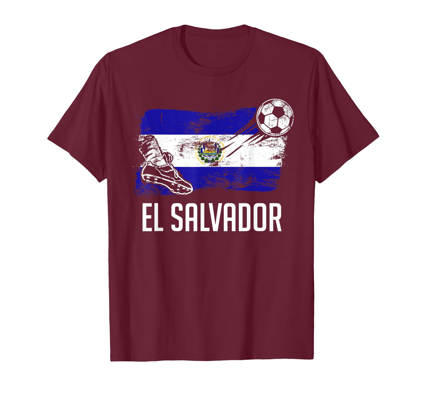 El Salvador Flag Jersey Salvadorean Soccer Team Salvadorean T-Shirt