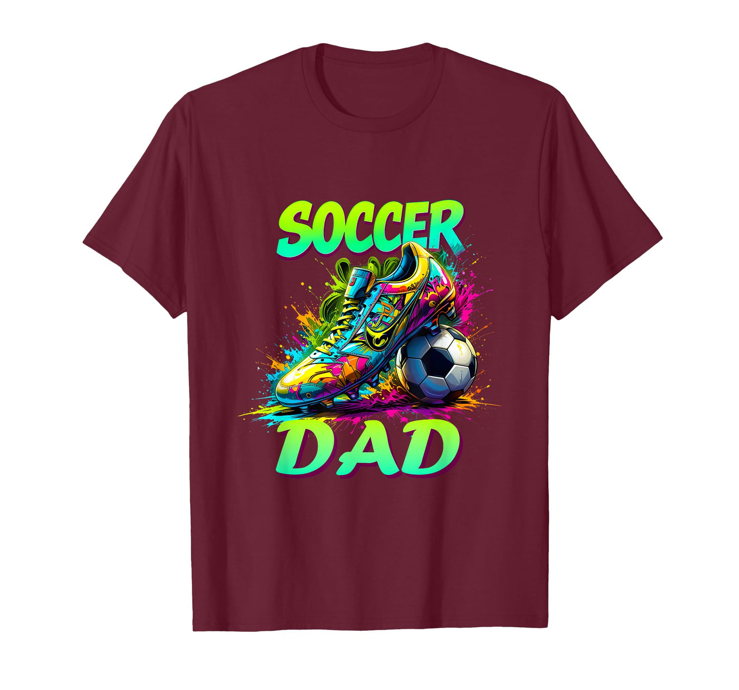 Funny Daddy Soccer Sport Lover Fan Fathers Day Soccer Dad T-Shirt