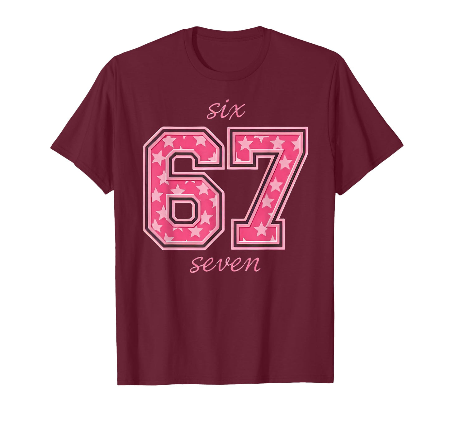 Six Seven Cool Meme 67 Funny Number T-Shirt