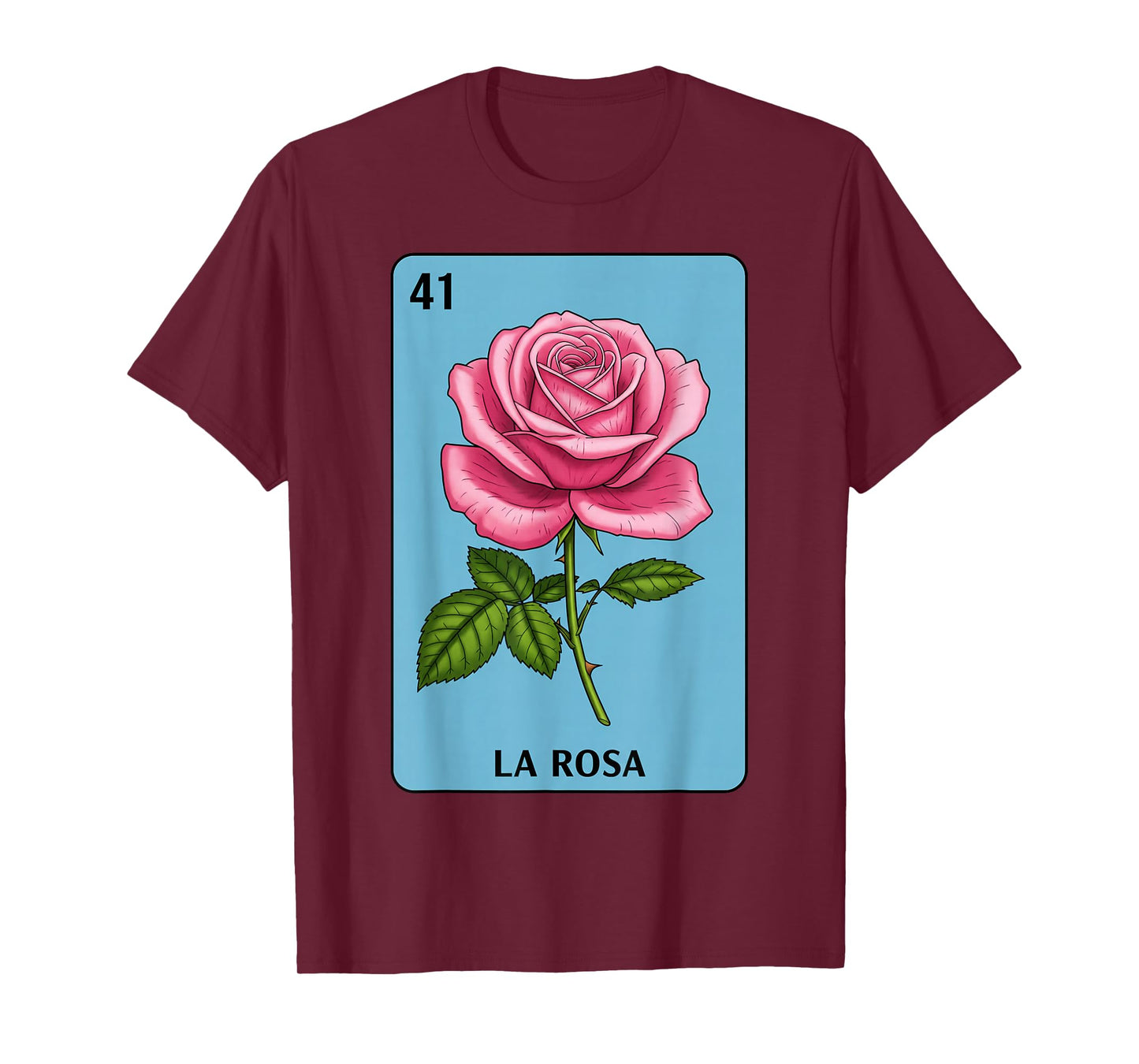 La Rosa Card Mexican Lottery Mexico Men Women Kids T-Shirt