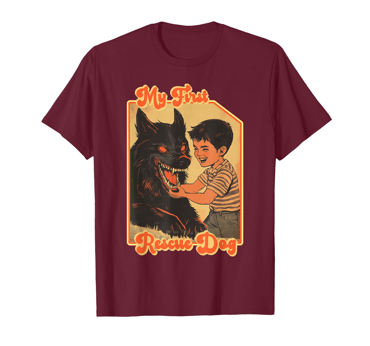 My First Rescue Dog Funny Shirts - Funny Rescue Animal T-Shirt