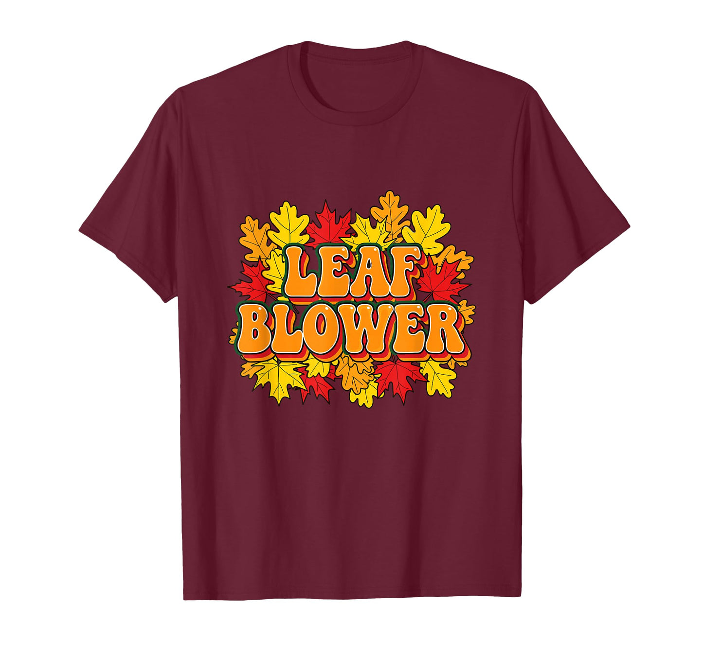 Funny Leaf Blower Costume Fall Halloween Gardening cleanup T-Shirt