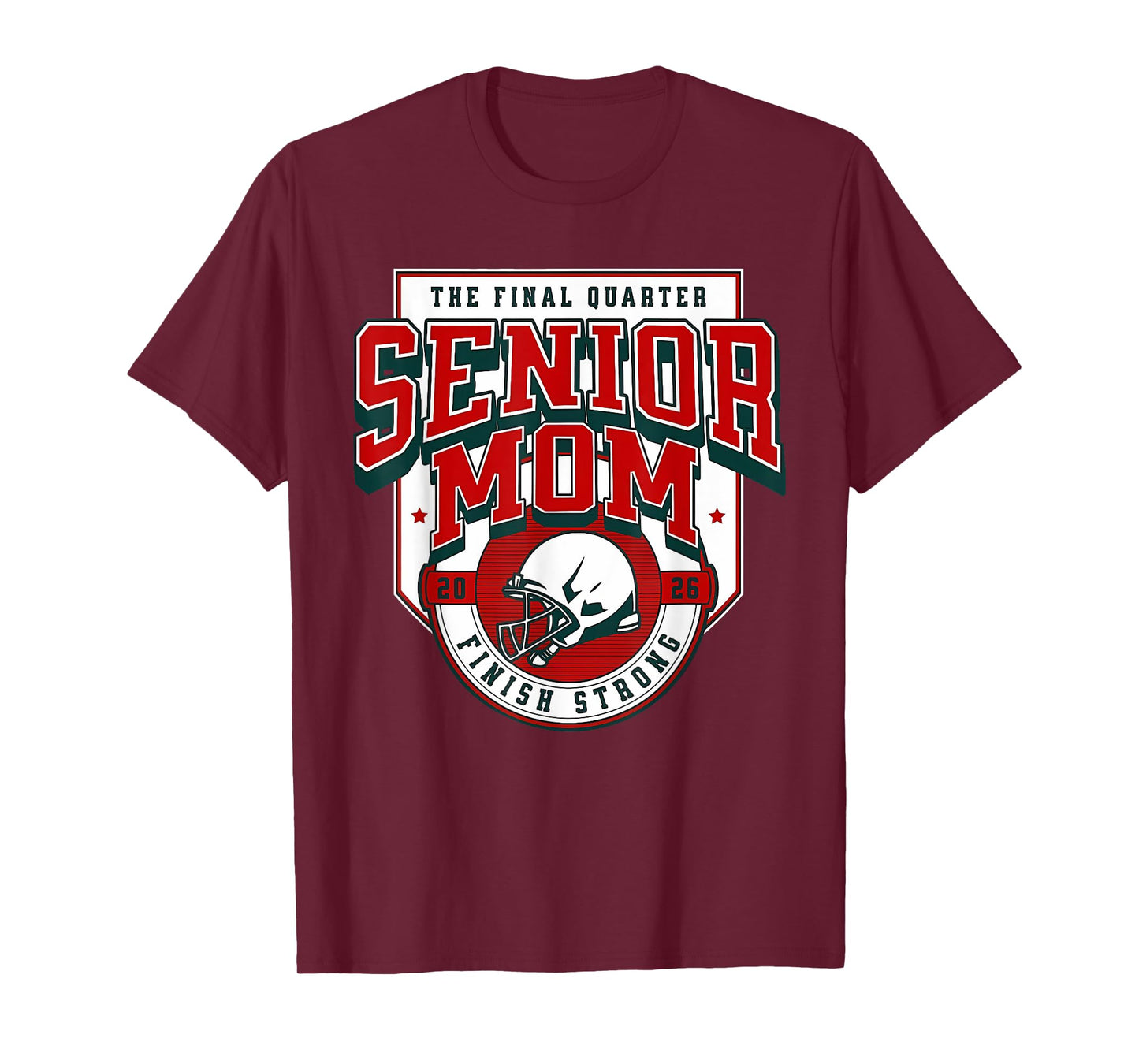 Senior Football Mom Football Mama Game Day Class of 2026 T-Shirt
