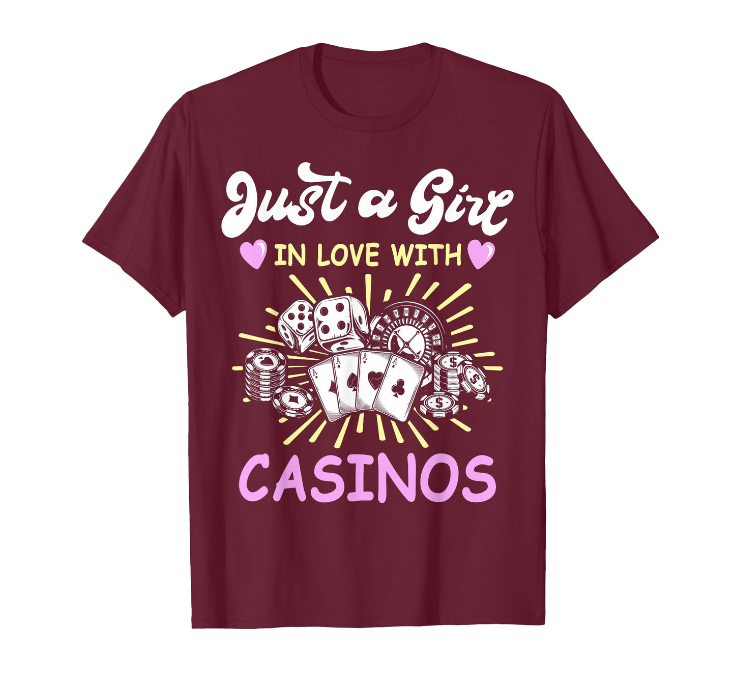 Casino Lover Casino Chips Outfit for Women Slot Machine T-Shirt