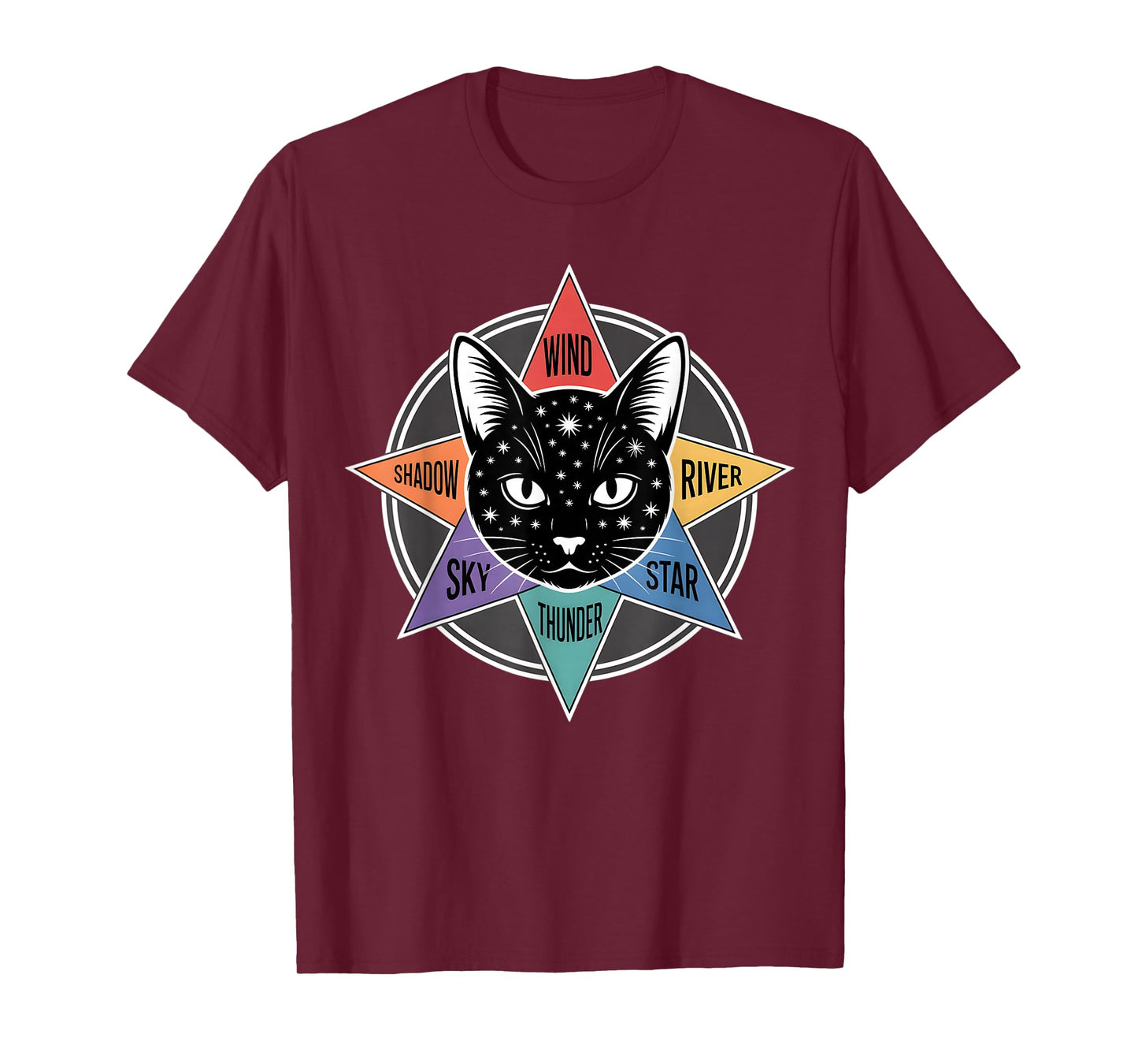 Wind Shadow River Star Thunder Sky Cat Feline Warriors T-Shirt