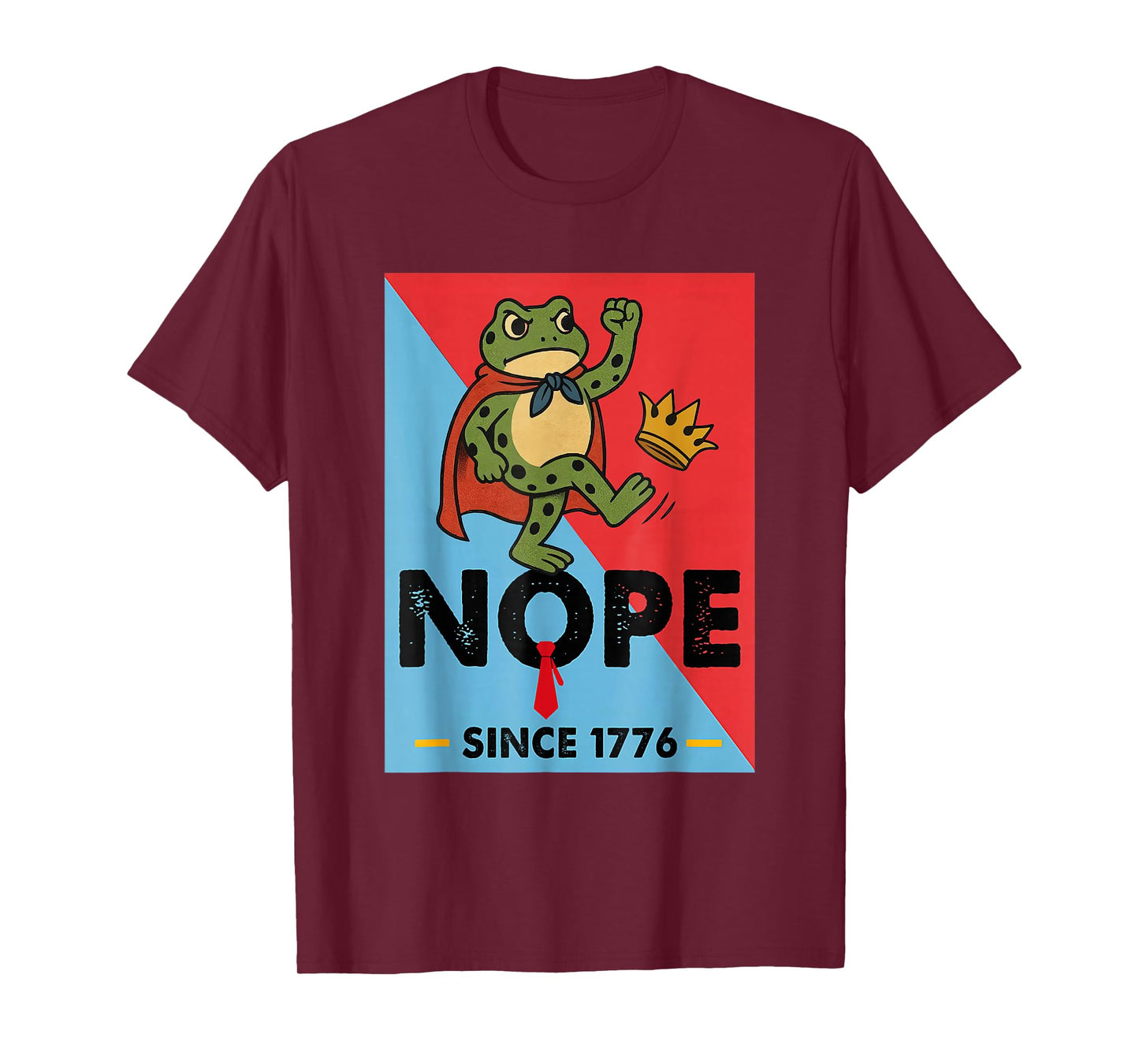 No Kings in America Frog Protest Funny T-Shirt