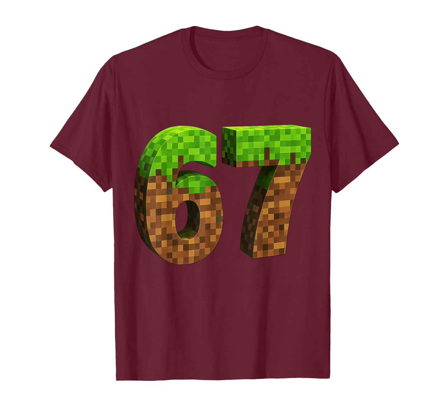 Funny Six Seven 6 7 Meme Gen Alpha Slang Game Pixel 67 Boys T-Shirt