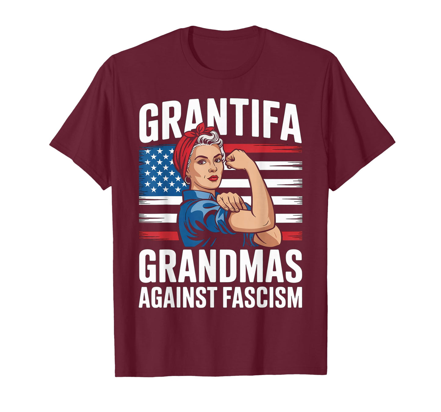 Grantifa Grandmas Against Fascism Flag Resist No Kings 50501 T-Shirt
