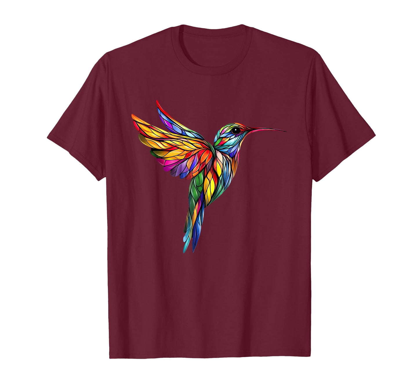 Colibri Colorful Stained Glass Hummingbird T-Shirt