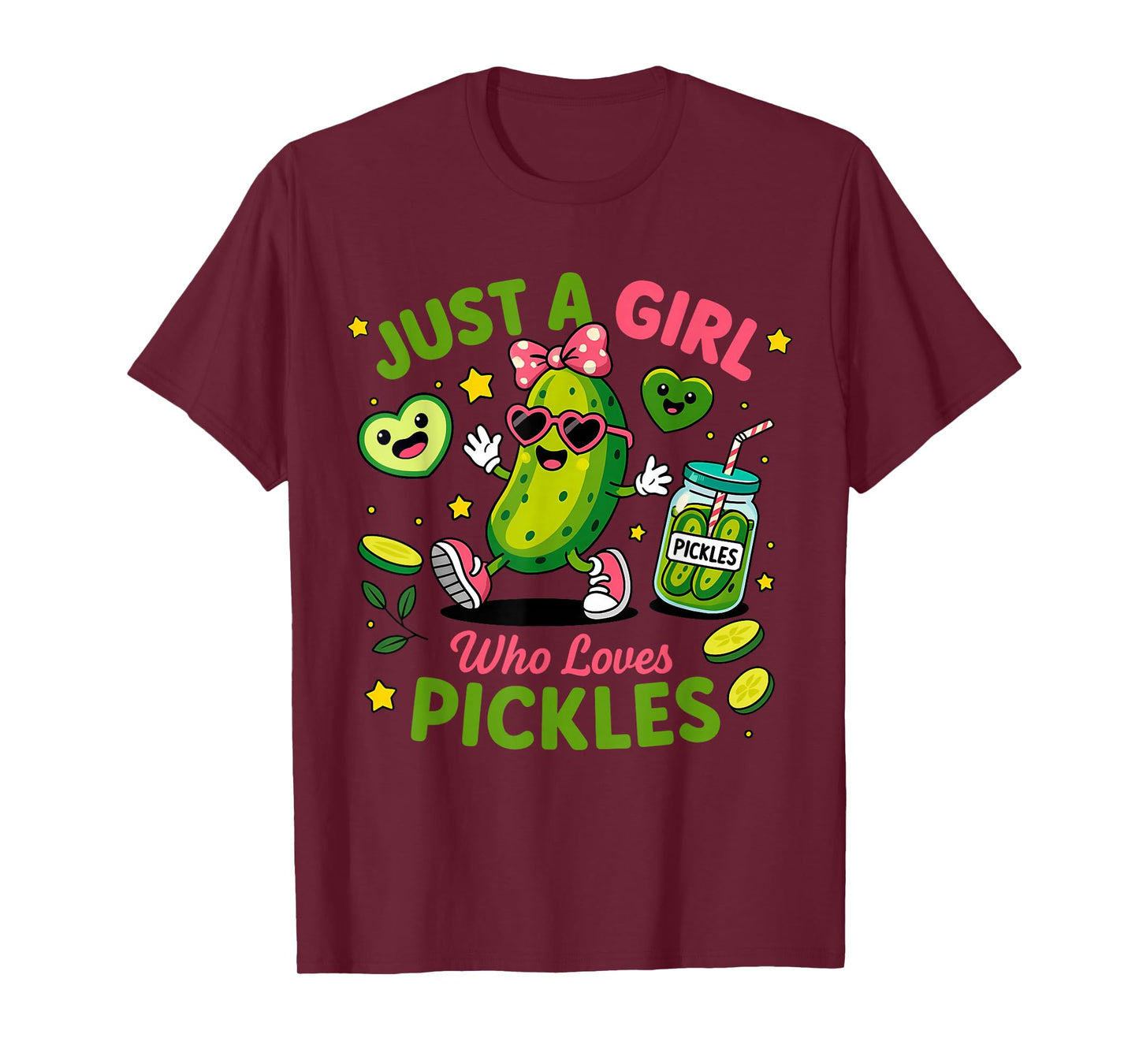 Just A Girl Who Loves Pickles Funny Toddler Pickle Costume T-Shirt