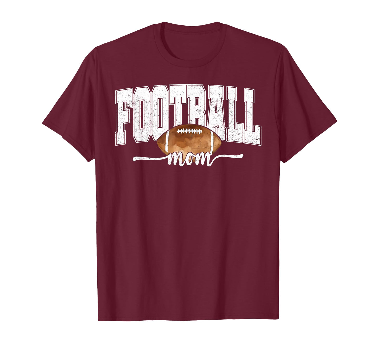 Football Mama Fall Retro Football Mom Game Day Cheer Season T-Shirt