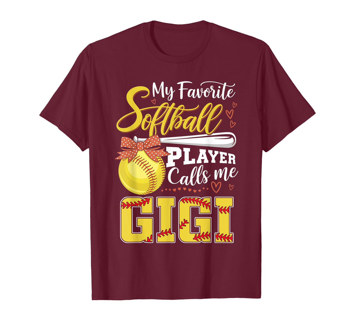 My Favorite Softball Player Calls Me Gigi Tee Mothers Day T-Shirt