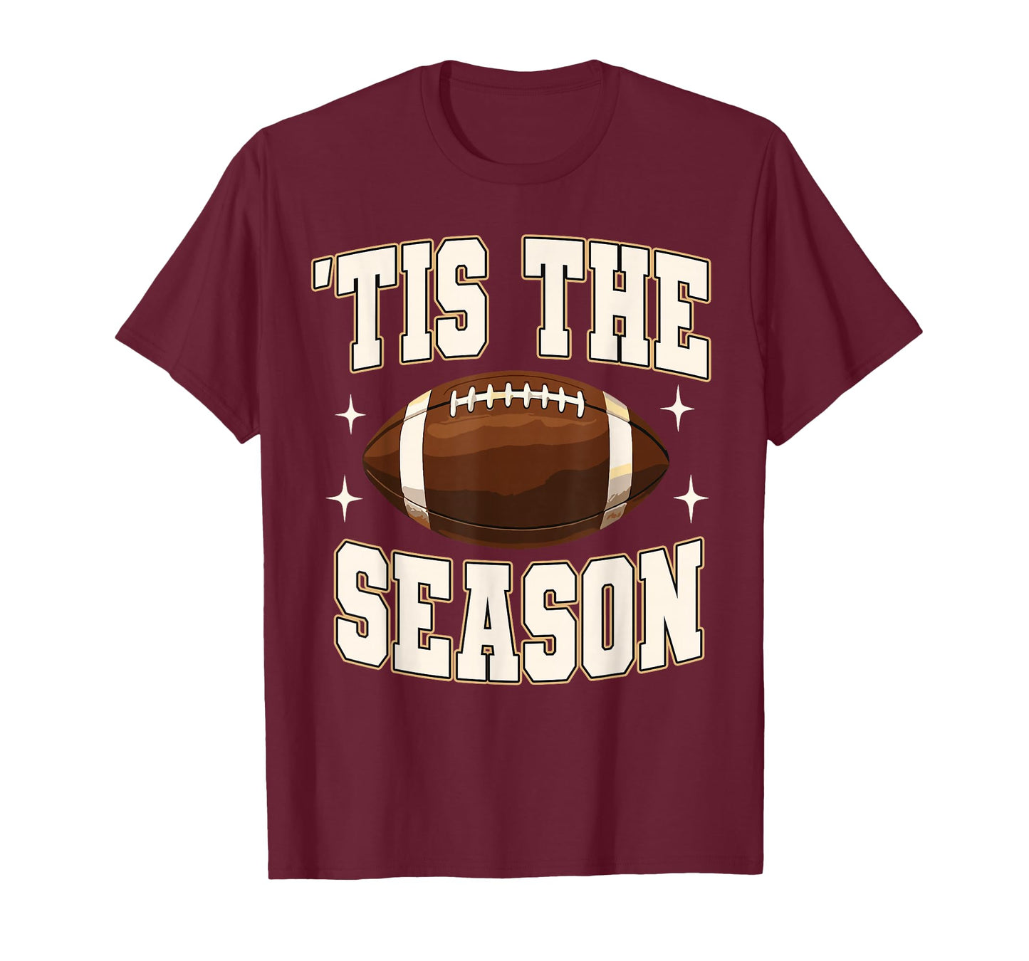 Tis The Season Game Day Football Mom Mama Touchdown Season T-Shirt