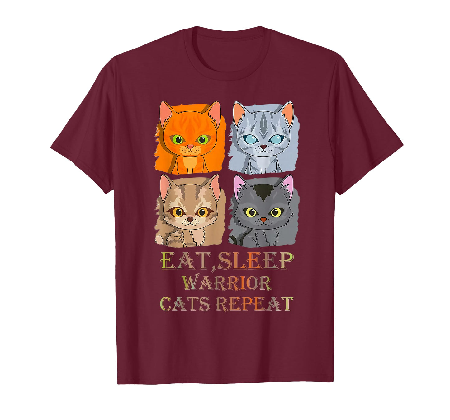 Eat Sleep Warrior Cats Repeat T-Shirt