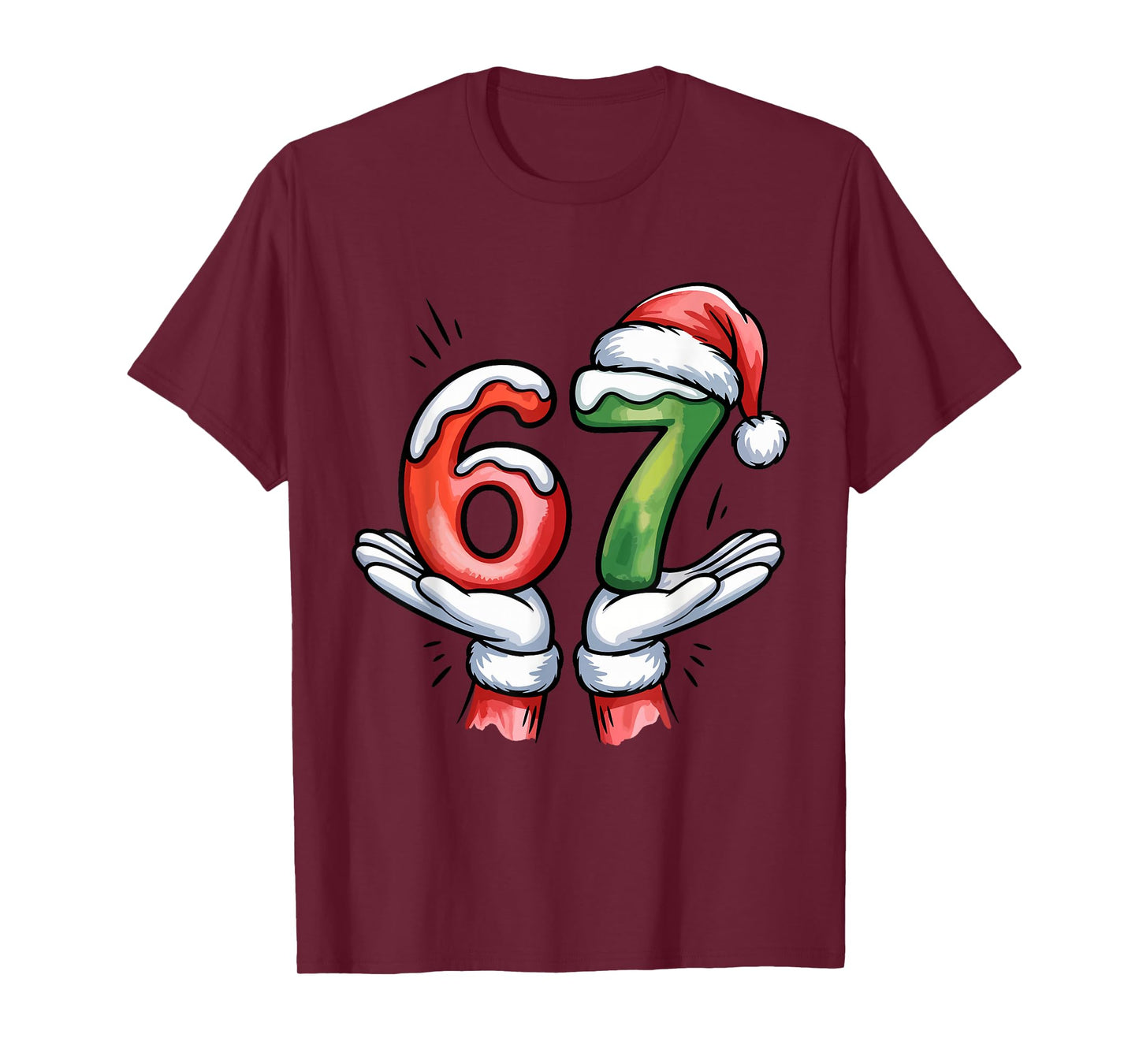 67 Meme six Seven 67 Christmas T-Shirt