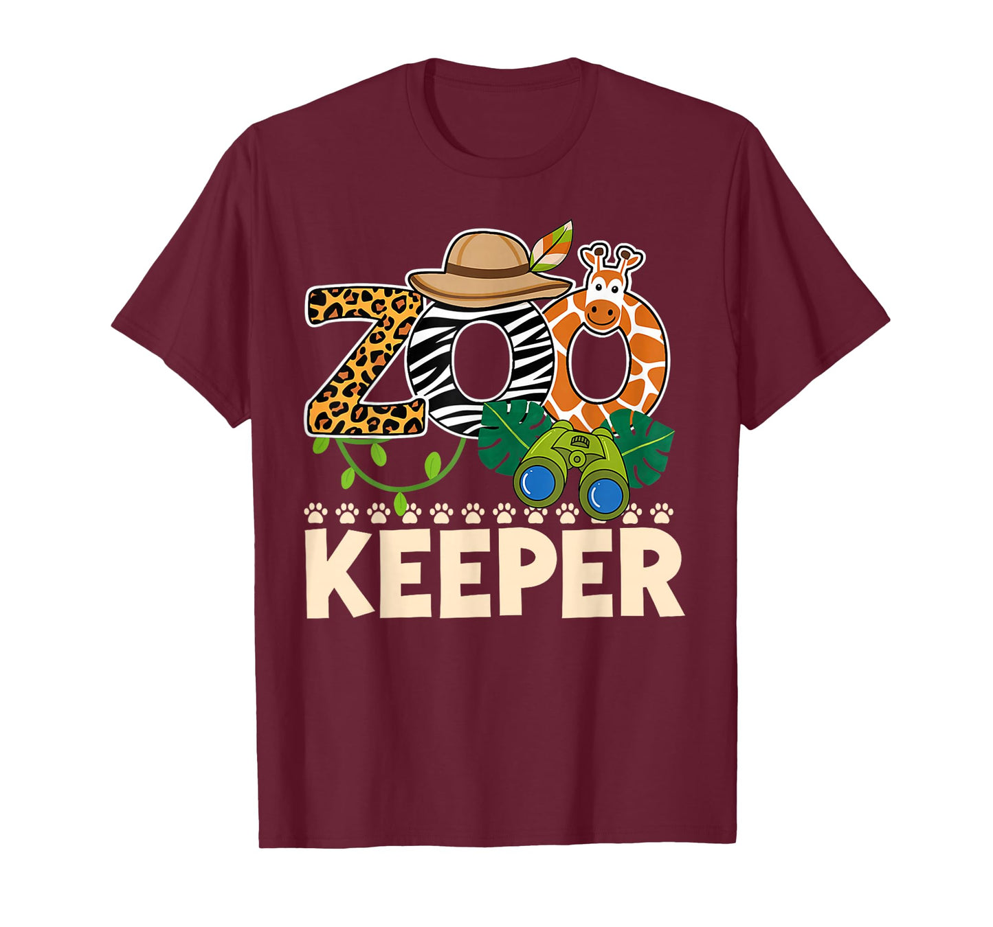 Zoo Keeper Costume Halloween Party Safari Zookeeper Outfit T-Shirt