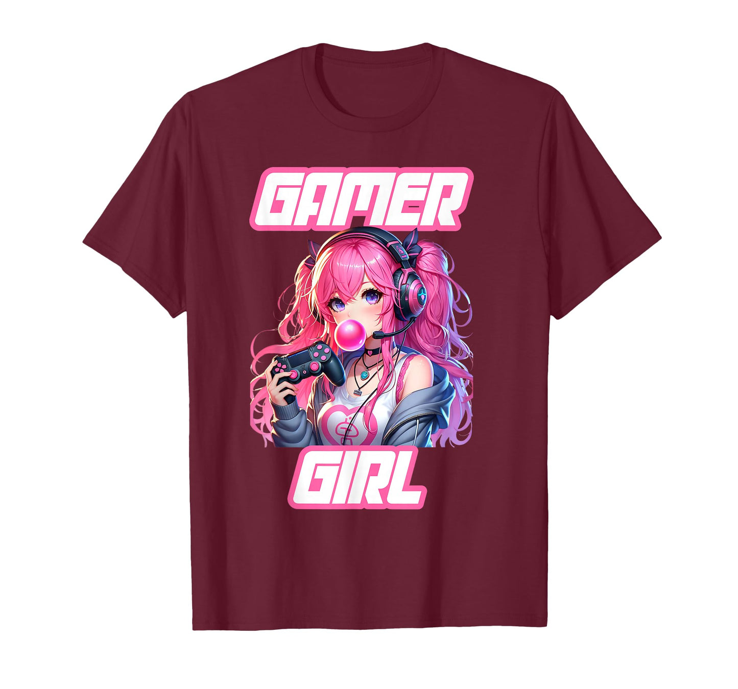 Gamer Girl Kawaii Video Game Graphic Gaming Teen Girls Women T-Shirt
