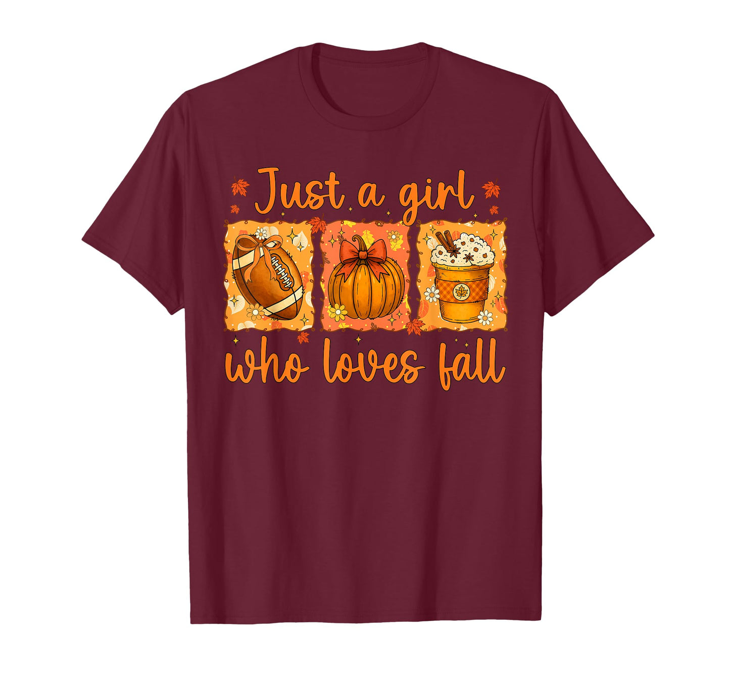 Just A Girl Who Loves Fall Pumpkin Cozy Autumn Men T-Shirt