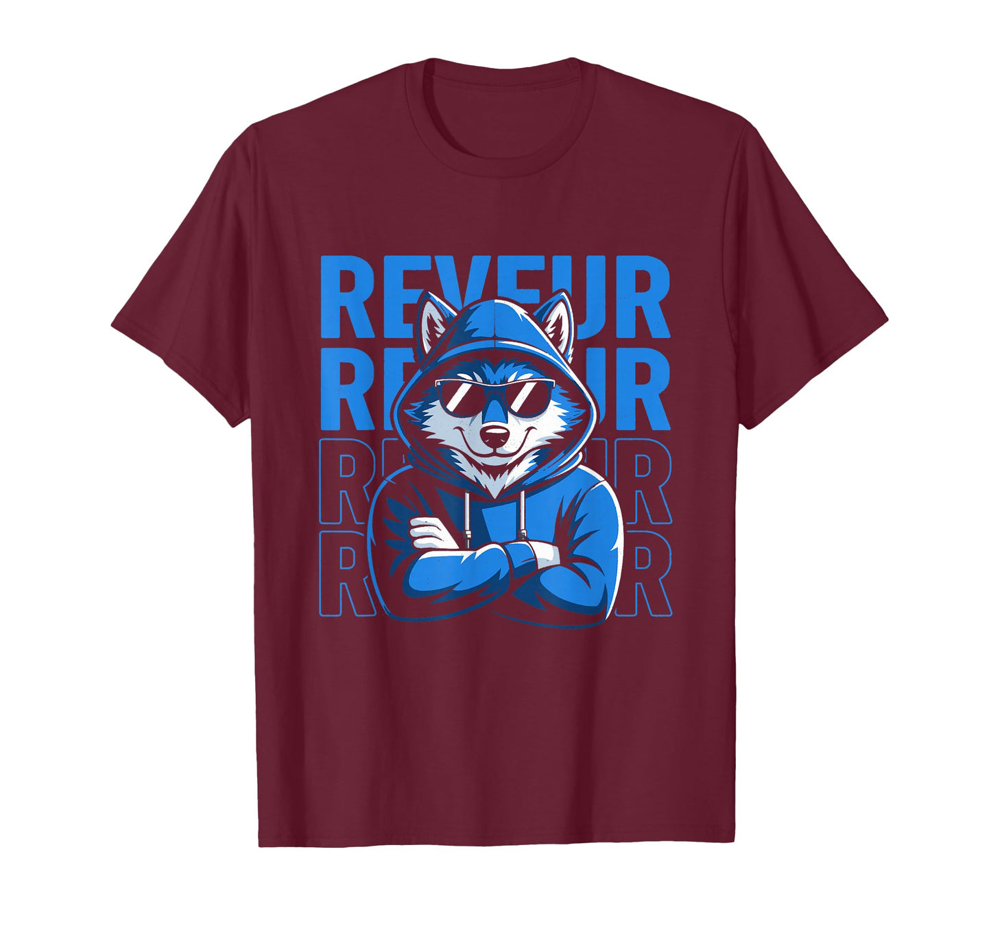 Reveur Dreamer Inspirational Motivational Wolf T-Shirt