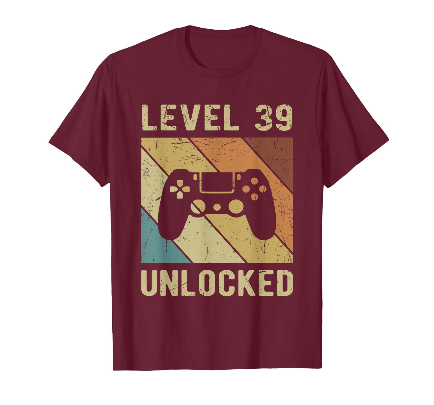 Level 39 Unlocked birthday decoration Funny Video Gamer Gift T-Shirt