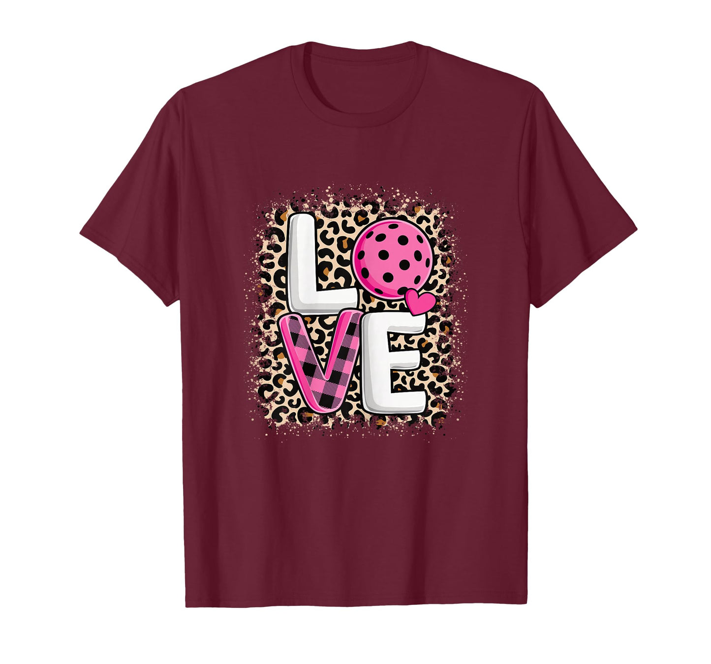 Pink Love Pickleball Cute Pickleball Lover Women Girls T-Shirt