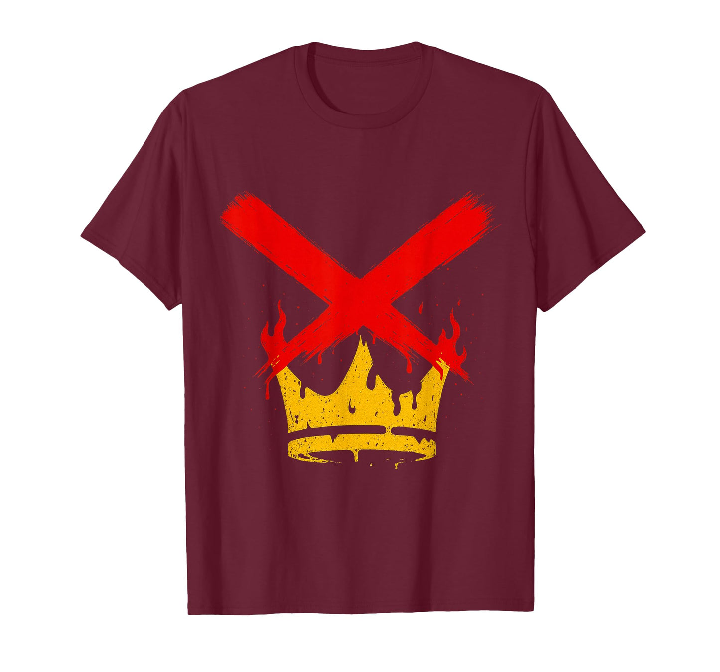 No Kings Graphic Art Modern Crown X Retro T-Shirt