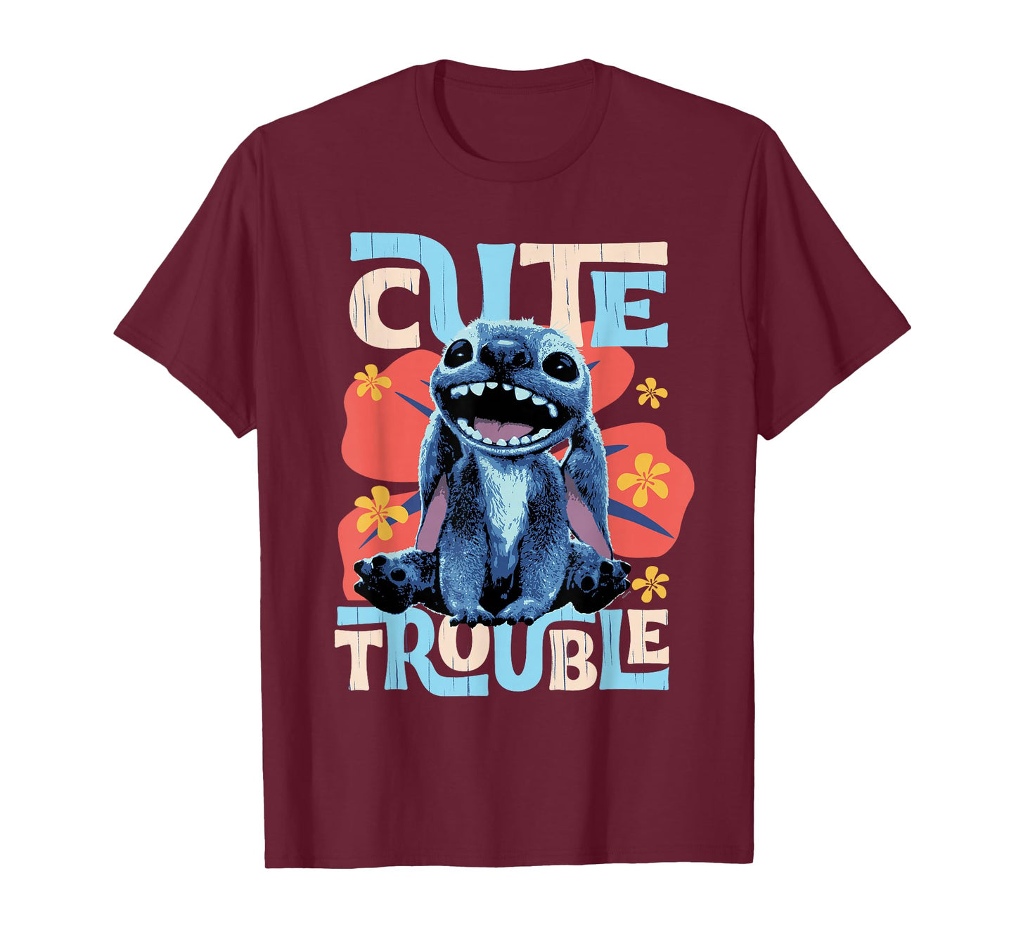Disney Lilo & Stitch Live-Action Movie "Cute Trouble" Stitch T-Shirt