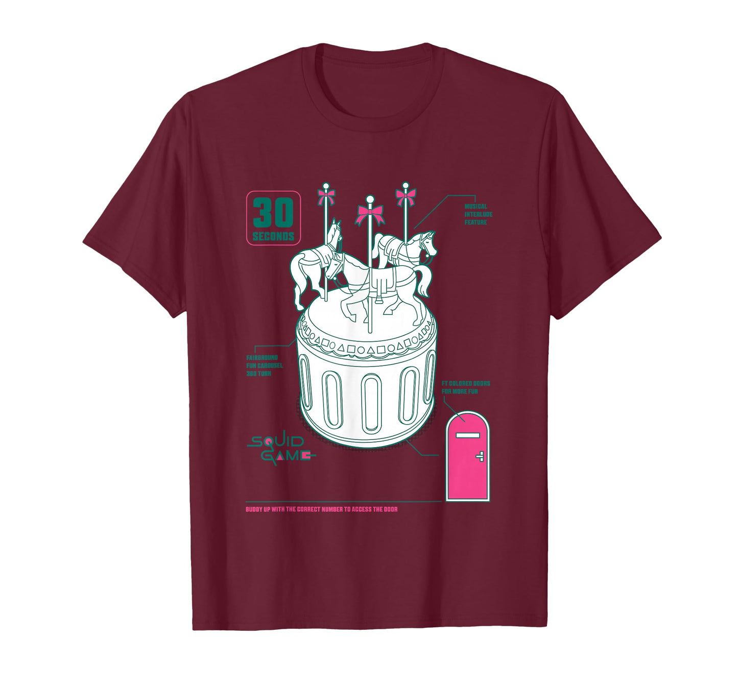 Squid Game 2 Carousel Instructions T-Shirt