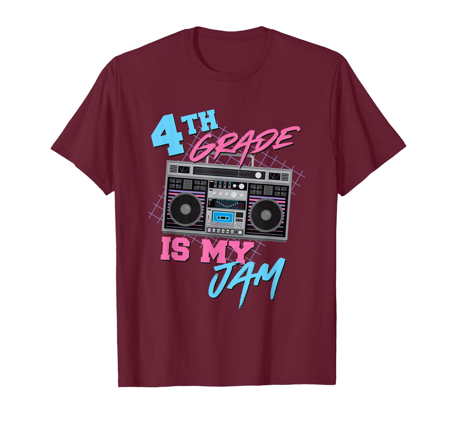 4th Grade Is My Jam - Vintage 80s Boombox Teacher Student T-Shirt