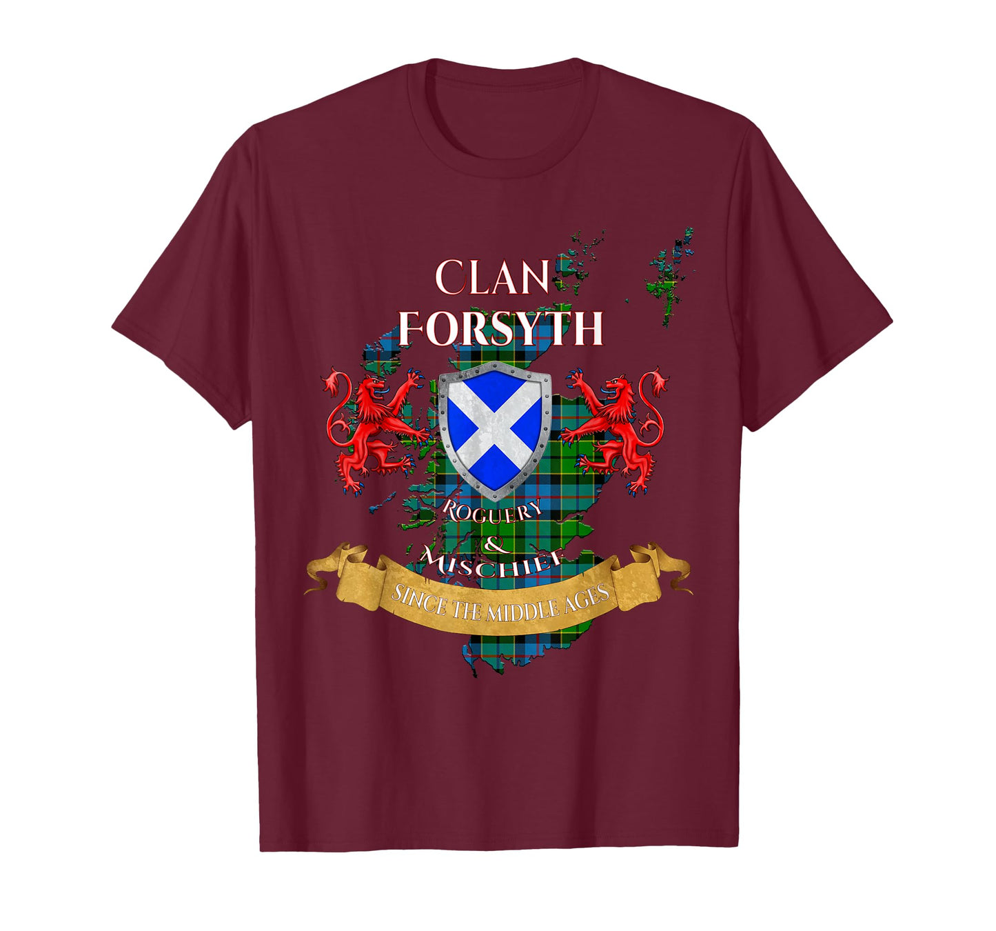 Forsyth Scottish Family Clan Middle Ages Mischief T-Shirt