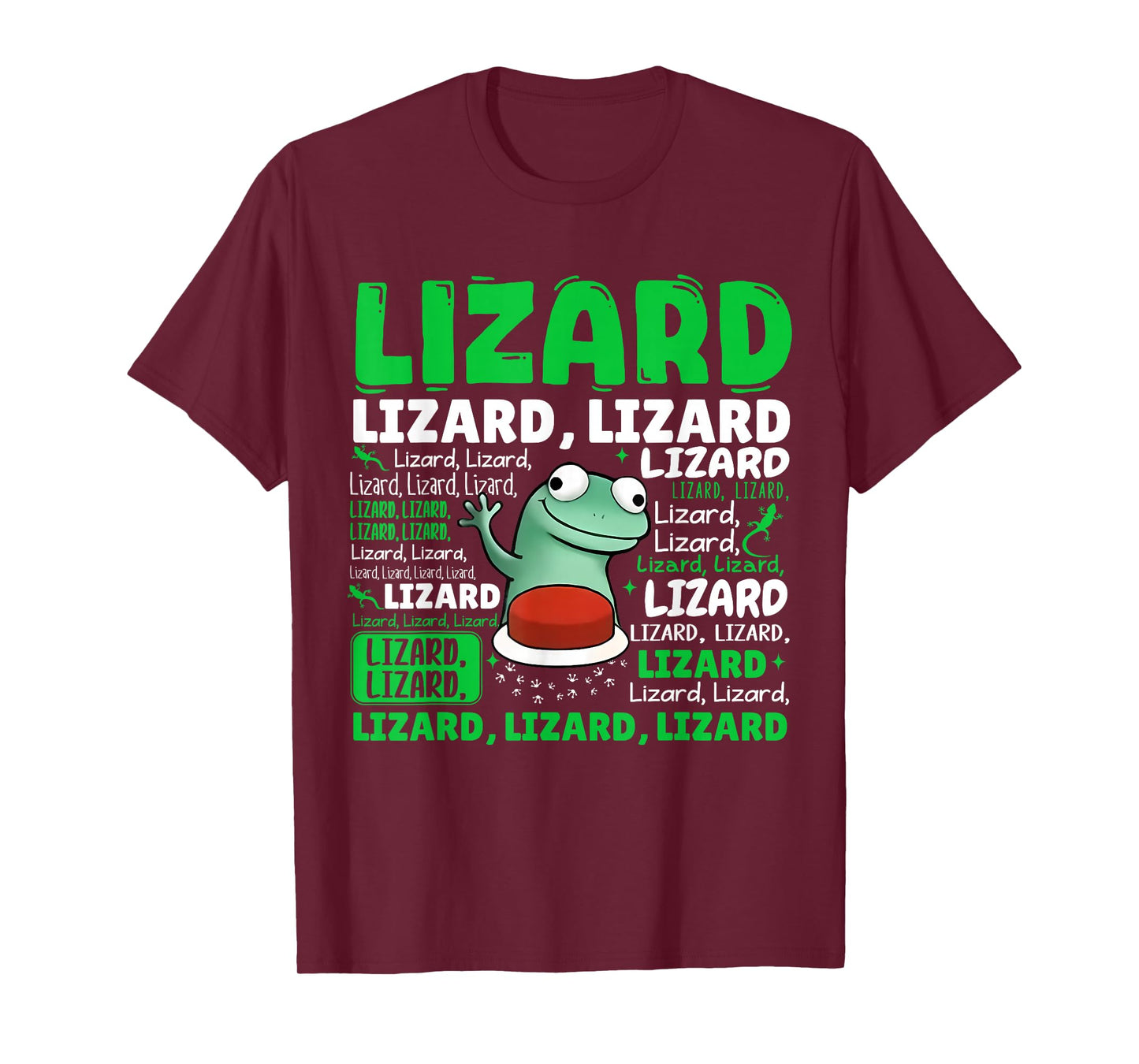 Funny Lizard Button T-Shirt