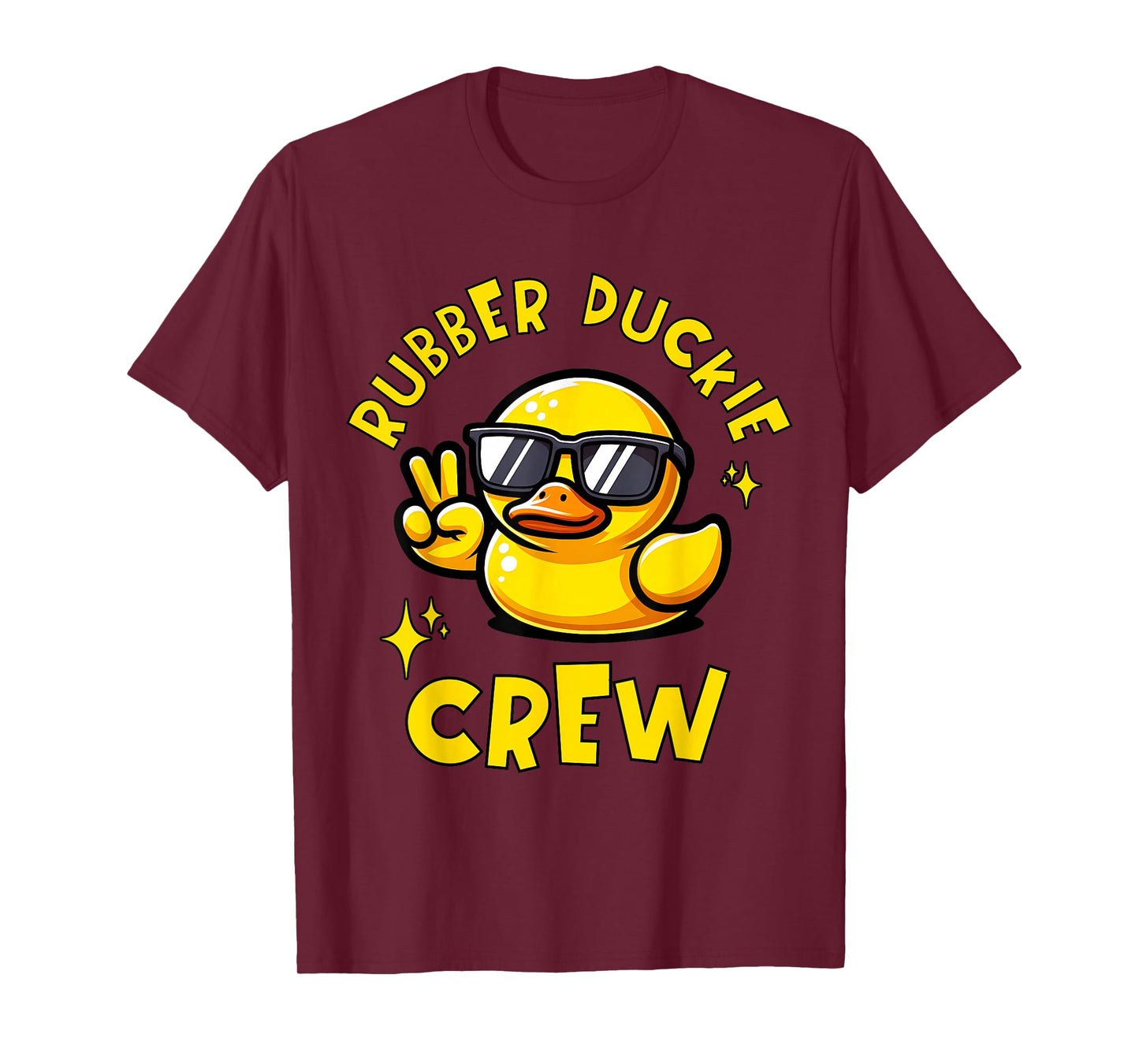 Rubber Duckie Crew Kids Family Matching Yellow Duck Funny T-Shirt