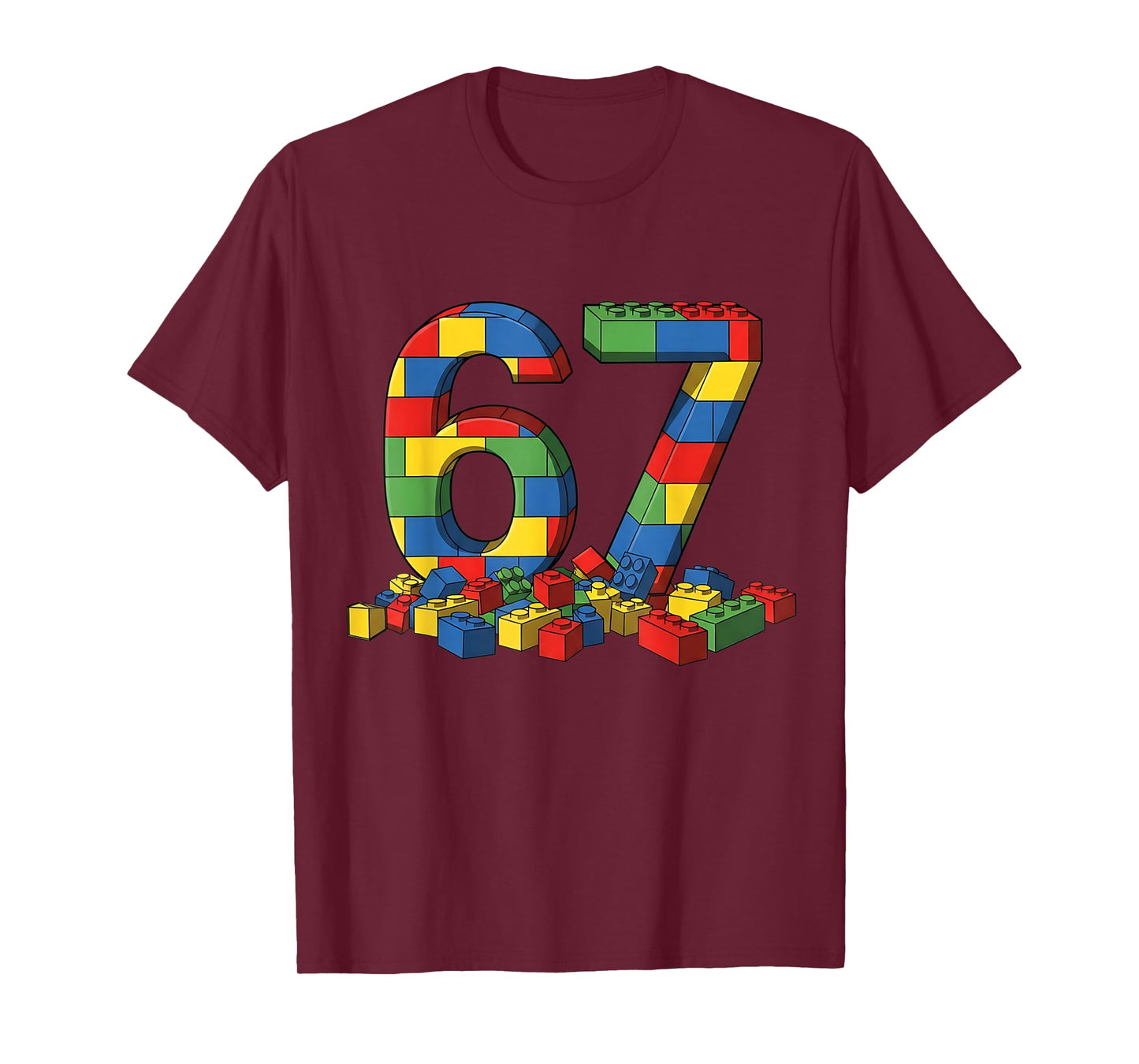 Number 67 Six Seven Meme Sixty-Seven Gen Alpha Birthday T-Shirt