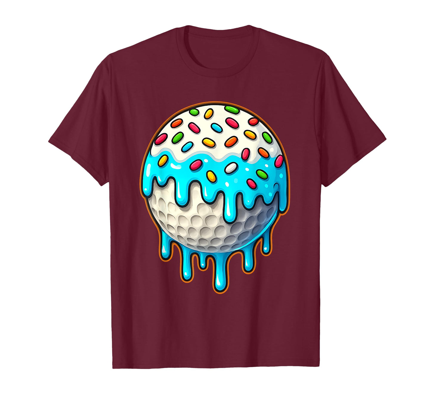 Golf Ice Cream Drip For Boys Men Women Kids Graphic T-Shirt