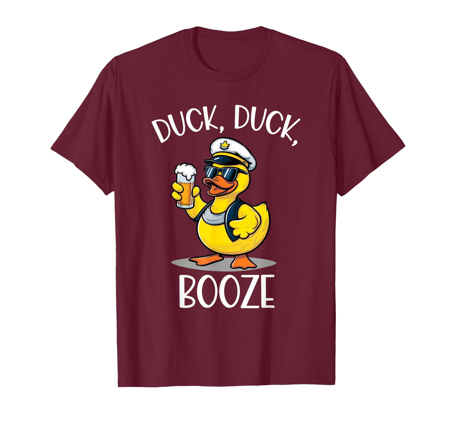 Duck Duck Booze Funny Cruise Rubber Duck Beer Drink Package T-Shirt