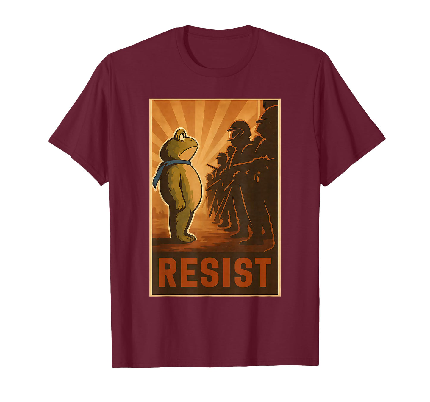 Retro Vintage Portland Frog Protest for Men Women T-Shirt